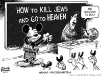 Muslims how to kill jews with Micky Mouse.gif