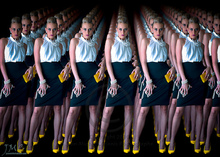 clones girls yellowpumpswhiteblouse.jpg