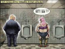 Transgender at urinal with Trump.jpg