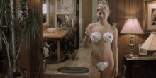 Blonde with good parts covered with.gif