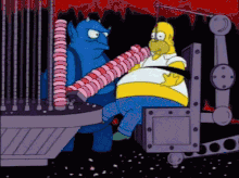 Homer Simpson donut machine gif.gif