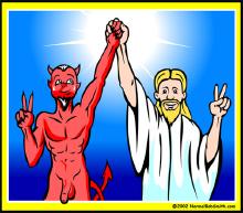 Jesus hand in hand with Satan.jpg