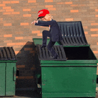 Trump trash can Bye.gif