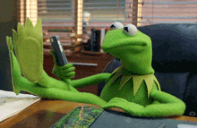 Kermit shakes head not easy being g.gif
