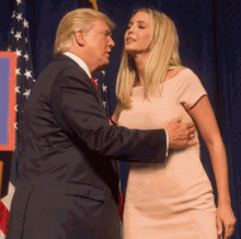 Trump Ivanka cops feel of her boobs.gif